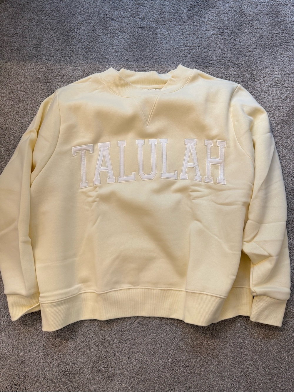"TALULAH" Mock Neck Sweatshirt | Lemon NWT